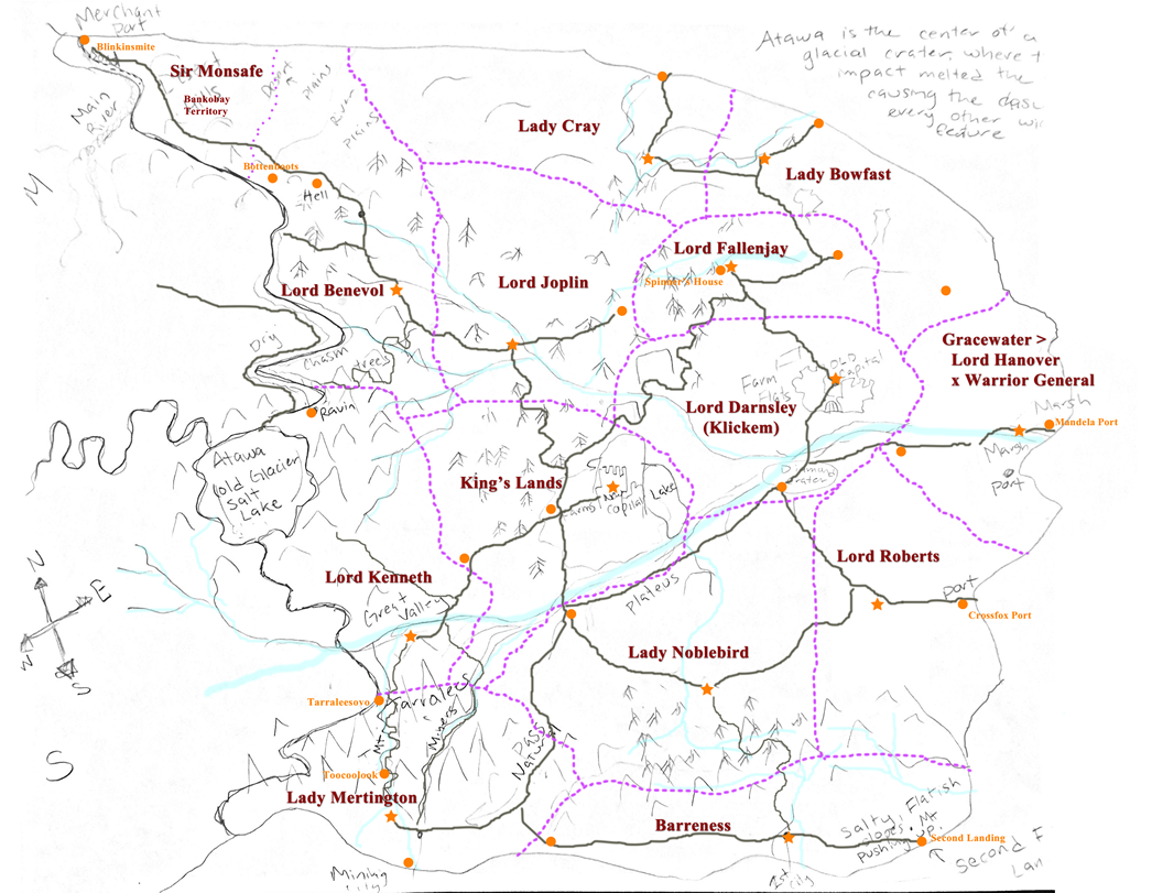 Map of the Warrior Kingdom